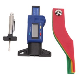Digital Tire Tread Gauge Kit, Kompakt und Tragbar, Farbcodierte Digitale Lesungen, Vielseitig für Verschiedene Anwendungen, Bequemes Reifenmanagement mit Digitalem Display,