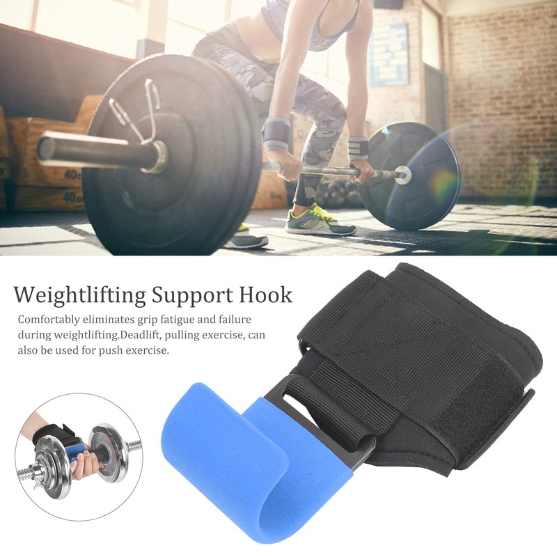 Hapivida Grips Power Hook, Non-Slip Weight Lifting Hook for Bodybuilding,