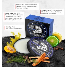 Bossman Jelly Beard Oil for Men & Beard Balm for Men Combo - Royal Oud Scent