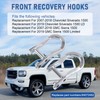 CARMOCAR Front Recovery Tow Hooks Replacement for 2007-2019 Chevy Silverado