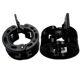 Clamps for 2 Inch Olympic Barbell, Locking Weight Clips, Locking Weight Clips, Lockdown Weight Clamps for Weightlifting Fitness Training (Black)