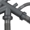 Sink Drain Assembly Kit for Double Bowl Basin, 2-in-1 Quick