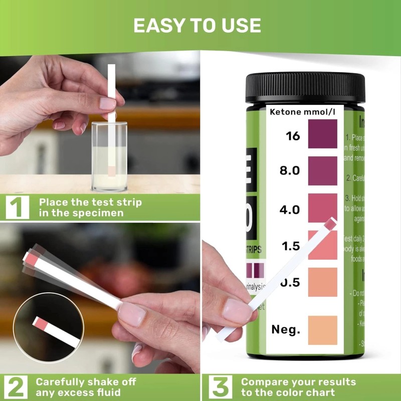 JNW Direct Ketone Test Strips, 150 Keto Test Strips for