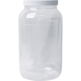 Empty Wide Mouth Galoon Plastic Jug-clear