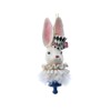 Kurt Adler 6.5-Inch Resin Hollywood Hats Rabbit Ornament