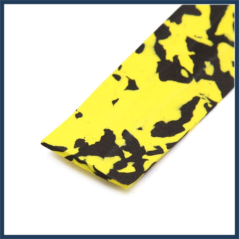 INFINAUTO 2pcs Yellow Black Foam Camouflage Design Handlebar Grip Tape