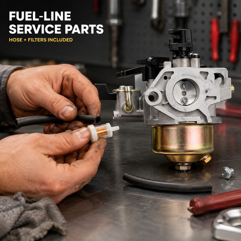 GX240 GX270 Carburetor Tune-Up Kit with Air Filter & Spark