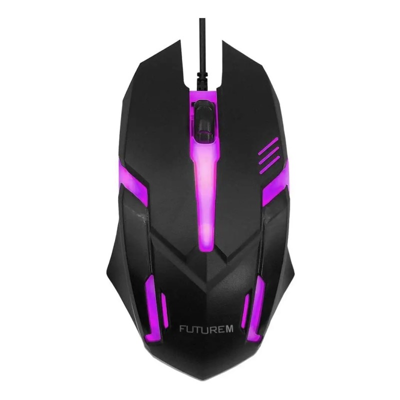 Mouse Gamer Luz Led Rgb Raton De Juego Alambrico Pc