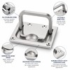 316 Stainless Steel Ring Pull Handle for Flush Mount Use