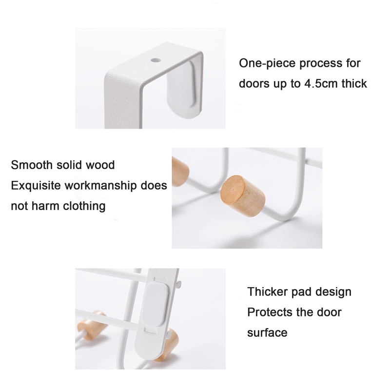 BEEK Door Hook for Hanging Coat Hooks Door Coat Hooks