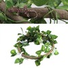 Reptile Climbing Branch Flexible Jungle 3.28ft Rattan 1Pc Vine(3.28ft Rattan+Scindapsus