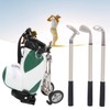 Desktop Golf Pen Set 3 Ballpoint Pens and Mini Bag