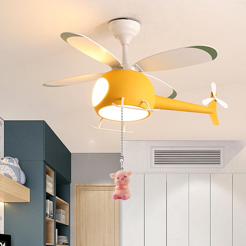 Dotlite Pig Ceiling Fan Pull Chain,Cute Pink Pig Farm Pulls