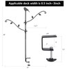 FEED GARDEN Deck Bird Feeder Pole, 42 Inches, Multiple Hooks,