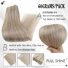 Full Shine Blonde Clip in Hair Extensions Real Human Hair