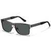 CARFIA Rectangular Polarised Sunglasses for Men with UV400 Protection, Anti-Glare