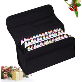 Operitacx 80 Slot Color Pen Storage Bag Art Pencil Case Portable Case with Handle