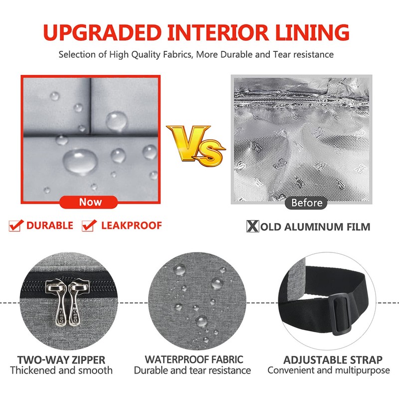 Cool Bag Small Light Insulated Lunch Bag for Work &