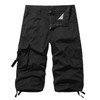 AOYOG Men's Cargo Shorts 3/4 Cotton Relaxed Fit Below Knee