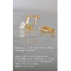 R-days Daikanyama Earrings Converter, Screw Type, Gold, Silver, Painless, Crystal