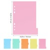 DIYEAH 10 PCS Tab Sorter 6 Holes Plastic Label Index