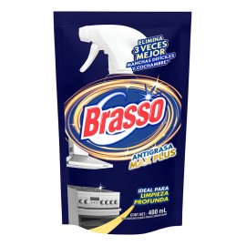 Limpiador BRASSO Antigrasa Max Plus en doypack