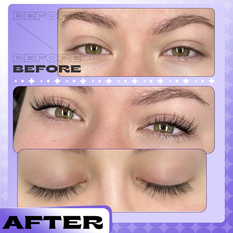 Lanflower Magnetic Eyelashes with Applicator, Mangetic Eyelashes Natural Look, Wispy