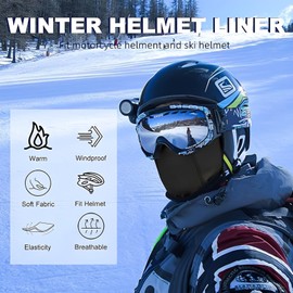 MOAZIFI Winter Balaclava for Men and Women, Balaclava, Balaclava, Ski Mask, Balaclava, Bicycle Winter, for Motorcycle, Bicycle, Skiing, Outdoor Sports, black