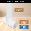 12-Packs 3/4 inch Tee PVC Fitting 3 Way Furniture Grade
