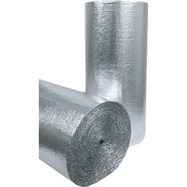 Double Bubble Reflective Foil Insulation (24 inch X 25 Ft Roll) Industrial Strength, Commercial Grade, No Tear, Radiant Barrier Wrap for Weatherproofing Attics, Windows, Garages