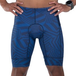 Zoot Men’s LTD 9-Inch Triathlon Shorts, Endurance Cycle Padded Shorts, for Swim, Bike, Run with Quick Drying UPF 50 + Fabric - Allez - Small