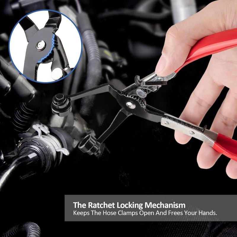 9PCS Hose Clamp Pliers, Automotive Multi-Handle Precision Tools for Clamping