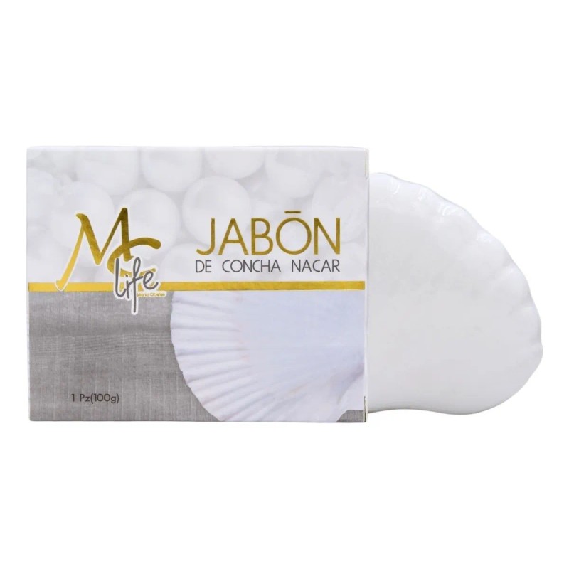 Jabón Concha Nácar Barra Nails Life Aclarante Unifica Disminuye Manchas