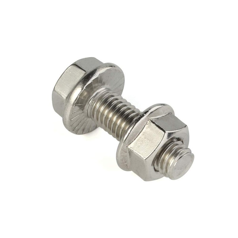 20 Sets M6-1.0 x 16mm Flanged Hex Head Bolts Hexagon