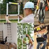 10.5FT Aluminium Telescoping Ladder Attic Ladder Pull Down Telescoping Loft