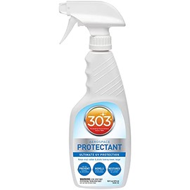 303 Products 303 Products (30308CSR) UV Protectant Spray for Vinyl, Plastic, Rubber, Fiberglass, Leather & More – Dust and Dirt Repellant - Non-Toxic, Matte Finish, 16 Fl. oz., White