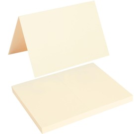 50 Pack Blank Cards Folded Cardstock Thank You Blank Greeting Cards for Invitations, Wedding, Greeting Cards, All Occasion DIY, 3x5 Folded Cards Cream