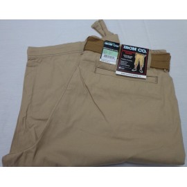 IRON CO. 'Messenger'  Cargo Belted  Below Knee  Shorts  Khaki    Size 34   NEW