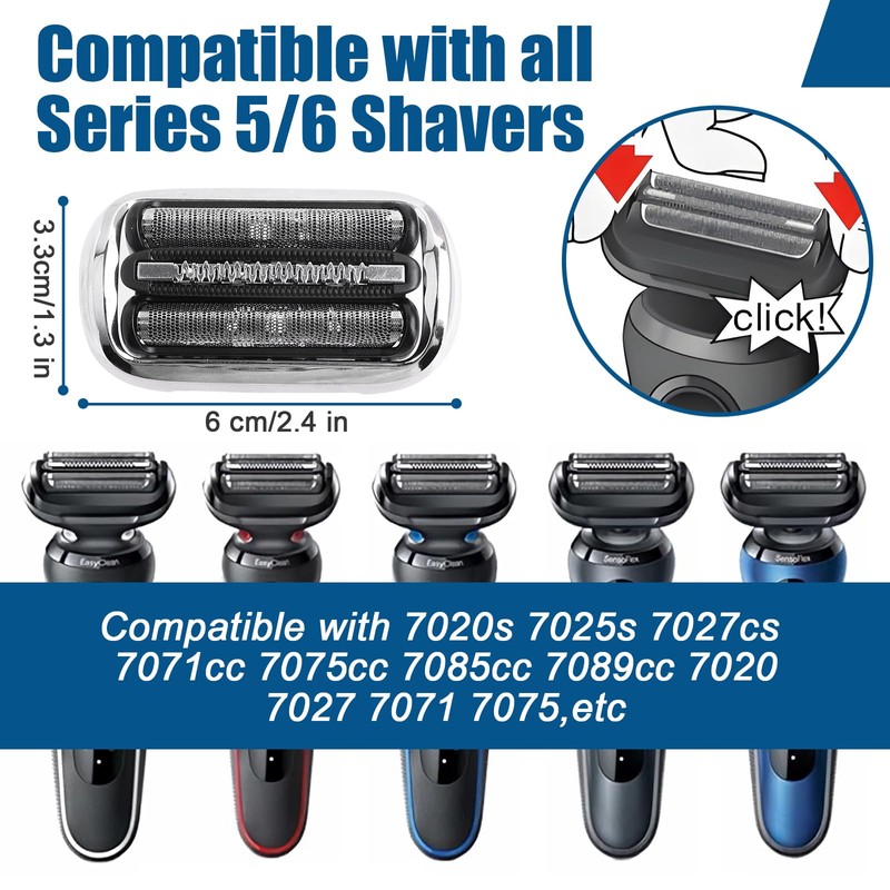 Series 7 Shaver Head Replacement Shaver Head Compatible with Braun