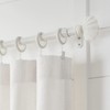 MODE Coastal Collection 1 1/8" Diameter Curtain Rod Set with