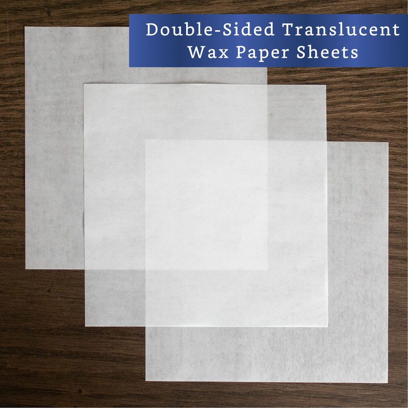Wax Paper Candy Wrappers for Caramels (300 Pcs 5x5 in)