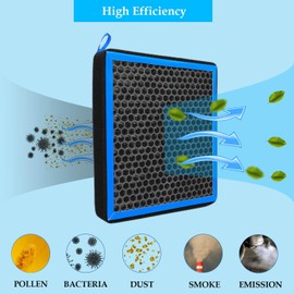 CF10134 Filtro de aire de cabina con carbón activado compatible con Honda Accord Civic CRV Odyssey Passport Pilot Ridgeline, Acura MDX RDX RL RLX TL TLX TSX ZDX