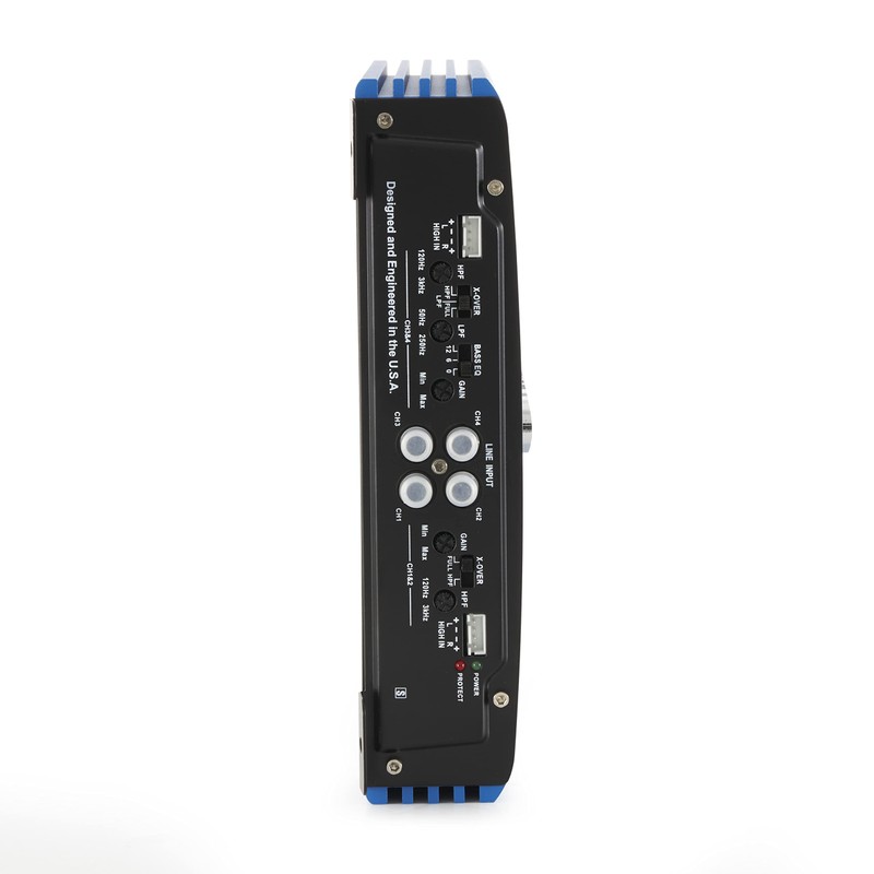 Crunch PowerDriveX 1000 Watt 4 Channel Blue A/B Car Stereo