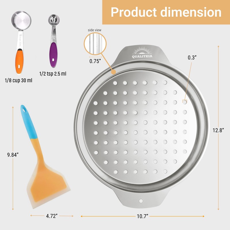 Spaetzle Maker Lid - Set with Silicone Spatula and 2