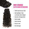 Yuniffe Natural Wavy Clip in Hair Extensions Real Human Hair