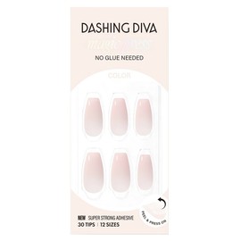 Dashing Diva Magic Press Nail Coffin, Bloomy (light pink), 1 set / 데싱디바 매직프레스 네일 코핀, 블루미(연핑크), 1세트