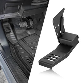 EYOUHZ for JL JLU Dead Pedal Left Side Foot Rest Compatible with 2018 2019 2020 2021 2022 2023 2024 2025 Jeep Wrangler JL JLU (NOT Fits 4XE Model), Driver Side Adjustable Kick Panel, Black