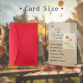 FSSDAS Friend Birthday Card for Women Female, Best Friend Birthday Gifts for BFF Sister, Exquisite Greetings Bday Card for Friends, Friendship Card