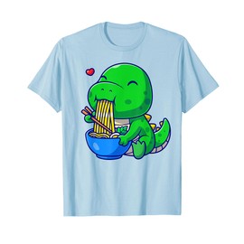 Dinosaur Ramen Noodle Shirt Boy Toddler Cute Anime Kawaii T-Shirt