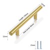 CCHONG 5 Pack Gold Stainless Steel Modern Cupboard Handles (150mm